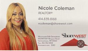Nicole Coleman - Shorewest